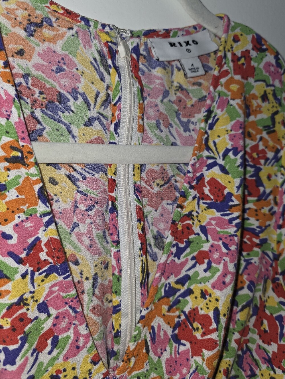 Limited Edition Rixo x Target Bright Floral V-neck Maxi Dress Size 4 - Picture 3 of 7
